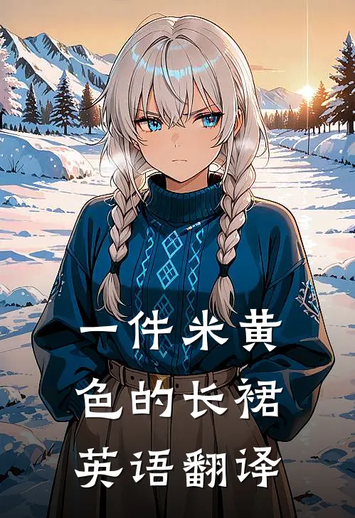 一件米黄色的长裙英语翻译