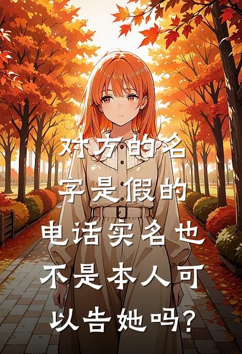 对方的名字是假的,电话实名也不是本人可以告她吗?