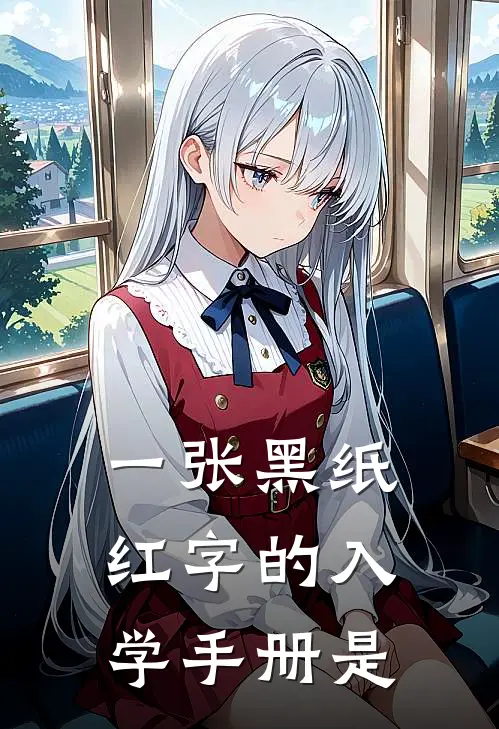 一张黑纸红字的入学手册是