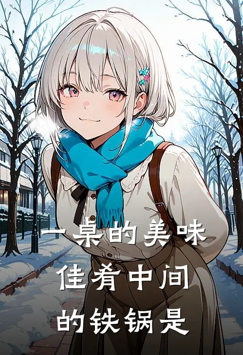 一桌的美味佳肴中间的铁锅是