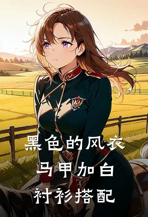 黑色的风衣马甲加白衬衫搭配