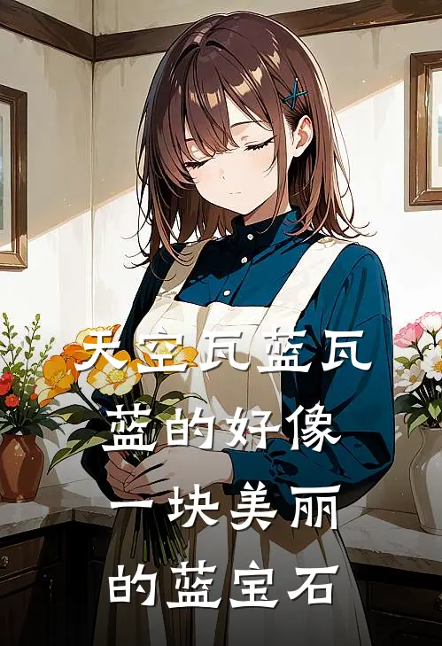 天空瓦蓝瓦蓝的好像一块美丽的蓝宝石