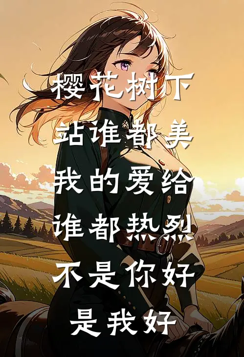 樱花树下站谁都美,我的爱给谁都热烈,不是你好,是我好
