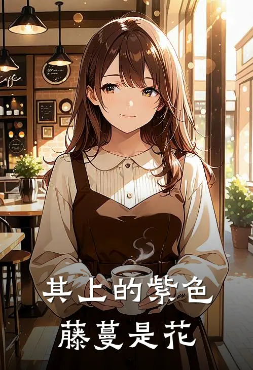 其上的紫色藤蔓是花