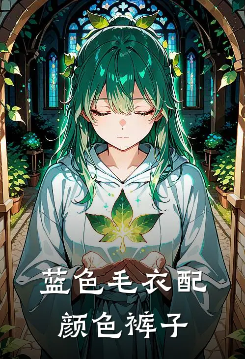 蓝色毛衣配颜色裤子