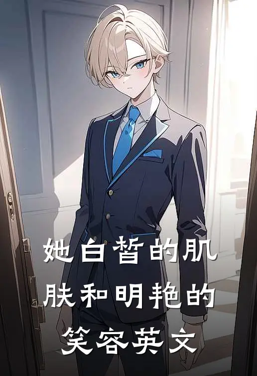 她白皙的肌肤和明艳的笑容英文