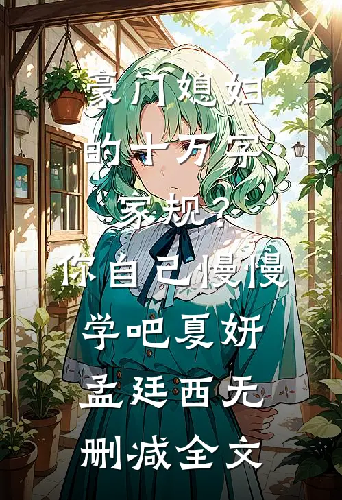 豪门媳妇的十万字家规？你自己慢慢学吧夏妍孟廷西无删减全文