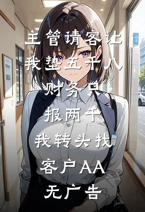 主管请客让我垫五千八，财务只报两千，我转头找客户AA无广告