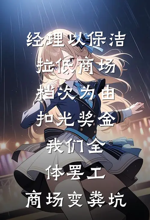 经理以保洁拉低商场档次为由扣光奖金，我们全体罢工，商场变粪坑