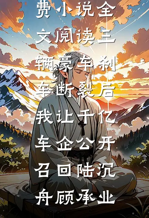 三辆豪车刹车断裂后，我让千亿车企公开召回(陆沉舟顾承业)免费阅读完整版小说_免费小说全文阅读三辆豪车刹车断裂后，我让千亿车企公开召回(陆沉舟顾承业)